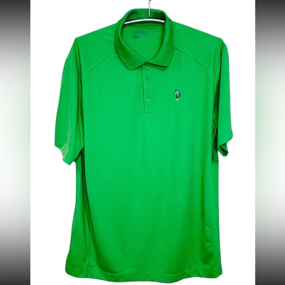Nike Golf Polo Lime Green Shirt with embroidered Horse Head - Picture 3 of 10